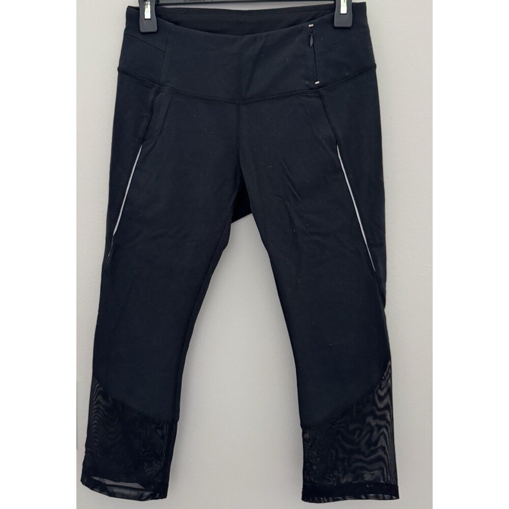 CALIA by Carrie Underwood Cropped Reflective Mesh Performance Leggings *Small